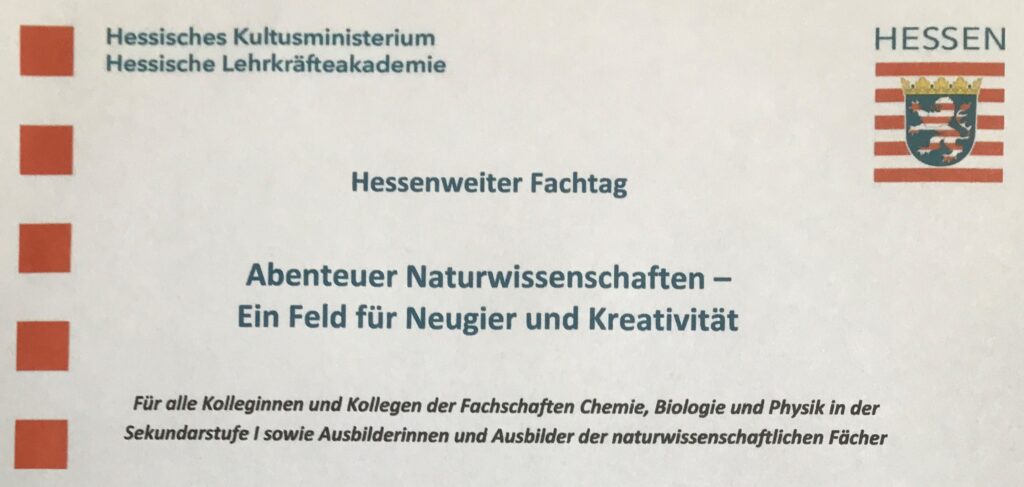 Hessenweiter Fachtag „Abenteuer Naturwissenschaften“ 07.05.2022