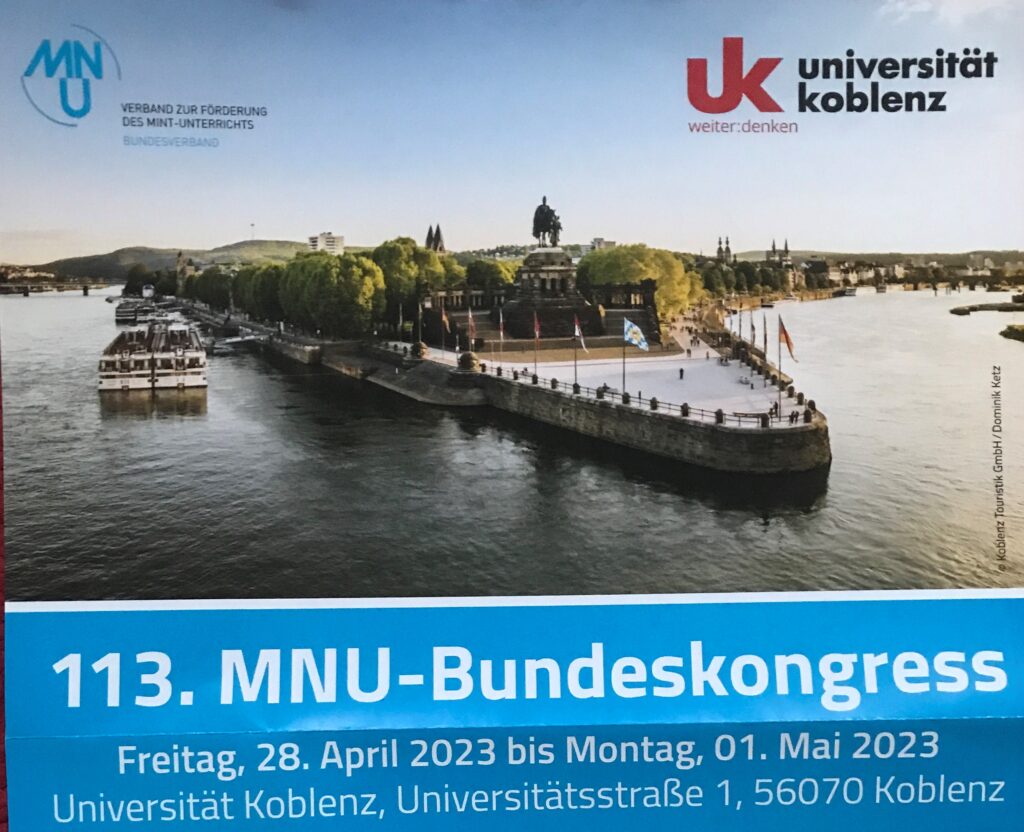 MNU Bundestagung in Koblenz, 28.04.-01.05.23