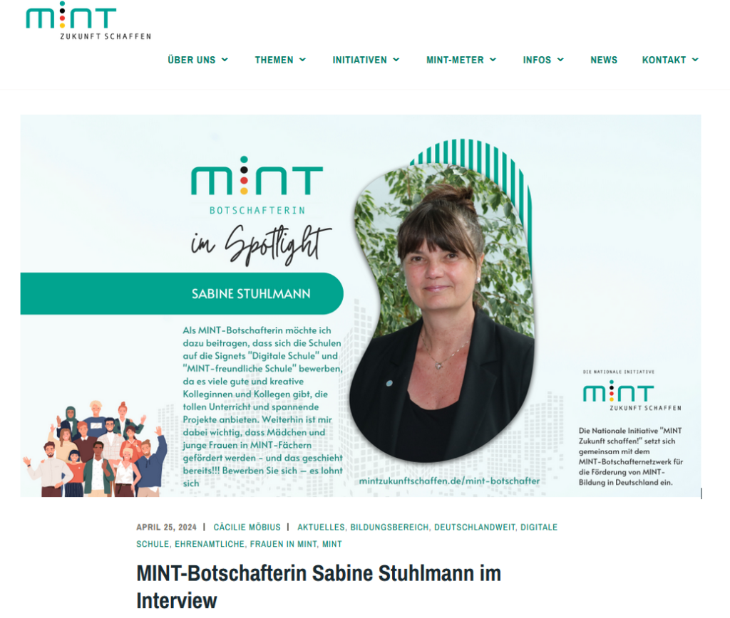 MINT-Botschafterin Sabine Stuhlmann im Interview