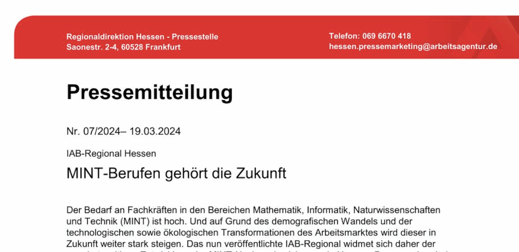 PM Bundesagentur für Arbeit, 19.03.24