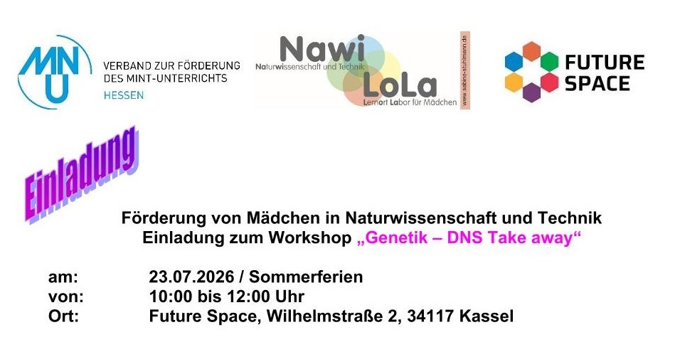 23.07.2026, Nawi-LoLa Sommerferien-Workshop